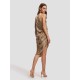 Asymmetric Sleeve Silk Dress Asymmetric Sleeve Silk Dress