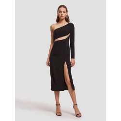 One Shoulder Straight Dress