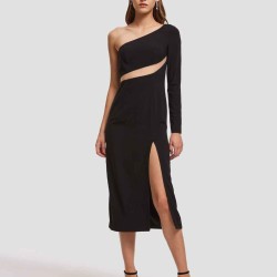 One Shoulder Straight Dress