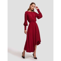 Wide Neck Asymmetric Dress