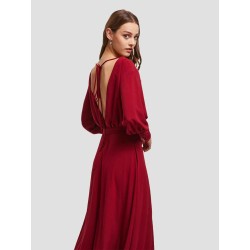 Wide Neck Asymmetric Dress