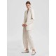 Linen-Blend V-Neck Layered Blazer Linen-Blend V-Neck Layered Blazer