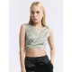 Sleeveless Wrap Crop Top Sleeveless Wrap Crop Top