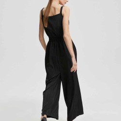 Stripe-Pattern Jumpsuit