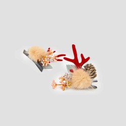 5-Pack Festive Antler Hair Clips
