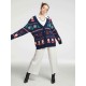 V-neck Christmas Cardigan V-neck Christmas Cardigan