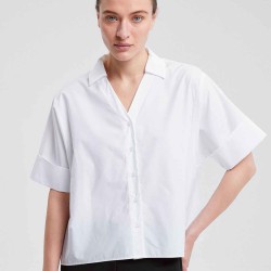 Folded Sleeve-End Shirt