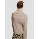 Cropped High-collar Knit Sweater Cropped High-collar Knit Sweater