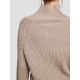 Cropped High-collar Knit Sweater Cropped High-collar Knit Sweater