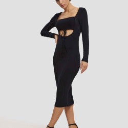 Cutout Waist Bodycon