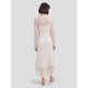 V-slope Layer Mesh Dress V-slope Layer Mesh Dress