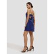 Tied Back Mini Velvet Dress Tied Back Mini Velvet Dress