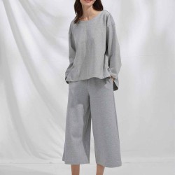 Loose-Cut Sweatsuit Set