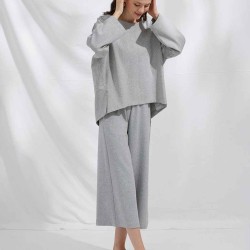 Loose-Cut Sweatsuit Set