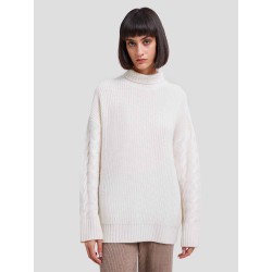 Roll-neck Fine Ribbed Cashmere Jumper