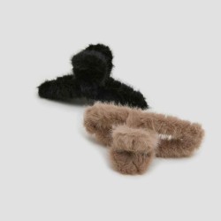 Fluffy Hair Claw Set