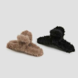 Fluffy Hair Claw Set