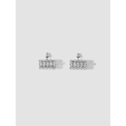 Gem-embedded Columniform Studs