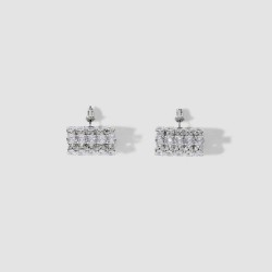 Gem-embedded Columniform Studs