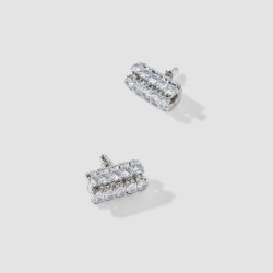 Gem-embedded Columniform Studs