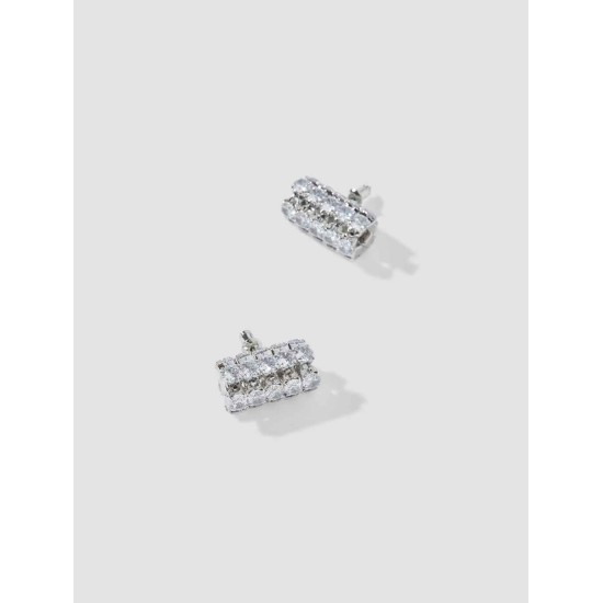 Gem-embedded Columniform Studs Gem-embedded Columniform Studs