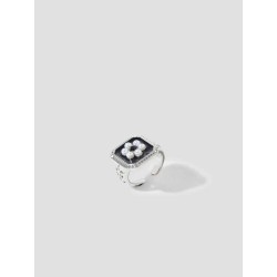 Framed Flower Open Ring