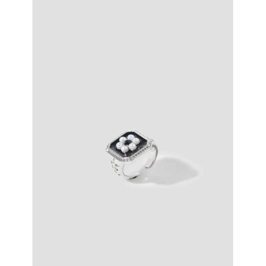 Framed Flower Open Ring Framed Flower Open Ring