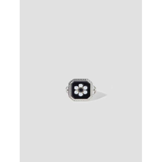 Framed Flower Open Ring Framed Flower Open Ring