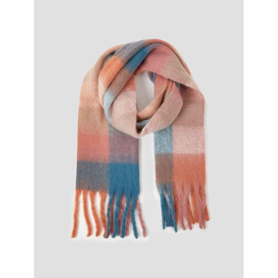 Multicolor Fluffy Fringed Scarf Multicolor Fluffy Fringed Scarf