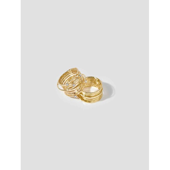 Glaze Spiral Ring Set Glaze Spiral Ring Set