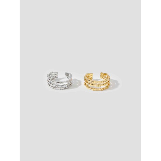 Trilaminar Bamboo-joint Ring Set Trilaminar Bamboo-joint Ring Set