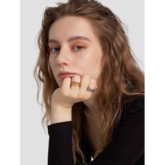 Trilaminar Bamboo-joint Ring Set Trilaminar Bamboo-joint Ring Set