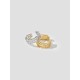 Trilaminar Bamboo-joint Ring Set Trilaminar Bamboo-joint Ring Set