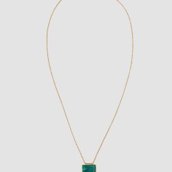 Vintage Marbling Pendant Necklace