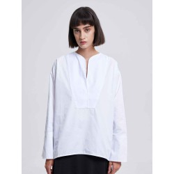Round Collar Front Cut Shirt