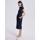 Buttoned-Waist-Belt Shirt Dress Buttoned-Waist-Belt Shirt Dress