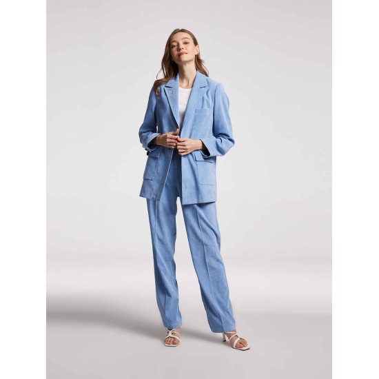 Corduroy Single-buttoned Blazer Corduroy Single-buttoned Blazer