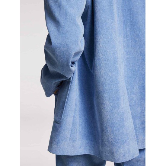 Corduroy Single-buttoned Blazer Corduroy Single-buttoned Blazer