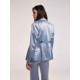 Satin Padded Shoulder Blazer Satin Padded Shoulder Blazer