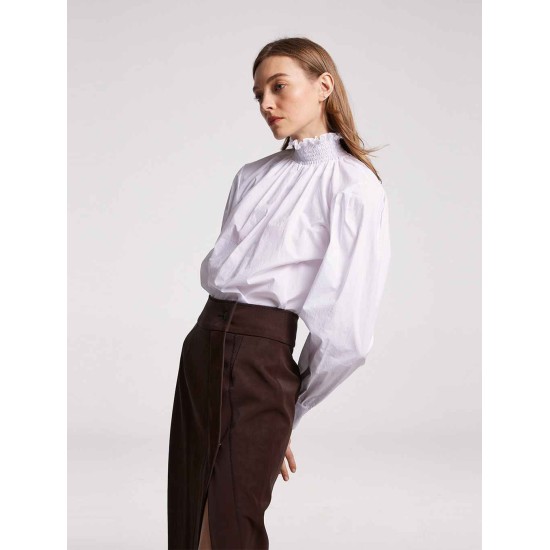 Stand Ruffle Collar Blouse Stand Ruffle Collar Blouse