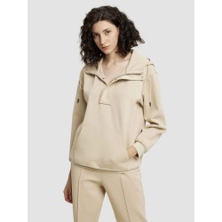 Zip-up Neck Hoodie