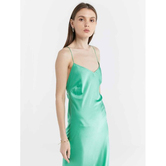 Crisscross Straps Silk Dress Crisscross Straps Silk Dress