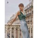Contemporary Deep V-Neck Silk Tank Dress Contemporary Deep V-Neck Silk Tank Dress