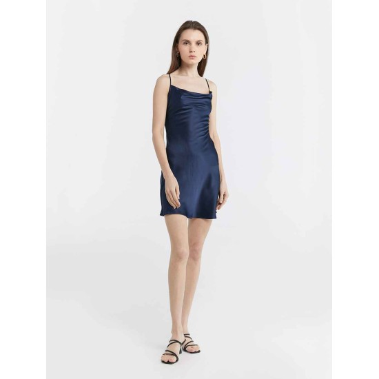 Short Back Cross Silk Dress Short Back Cross Silk Dress