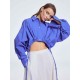 Cropped Drawstring Cotton Shirt Cropped Drawstring Cotton Shirt