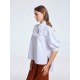 Knotted Neckline Cotton Top Knotted Neckline Cotton Top