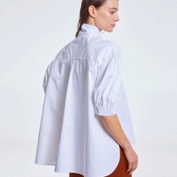 Knotted Neckline Cotton Top
