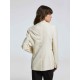 Gathered Waist Notched Lapel Blazer Gathered Waist Notched Lapel Blazer