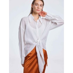 Drapey Shirt With Knot