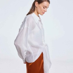 Drapey Shirt With Knot